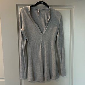 SKIMS Waffle Long Sleeve Romper. Worn once but in great condition. Size medium